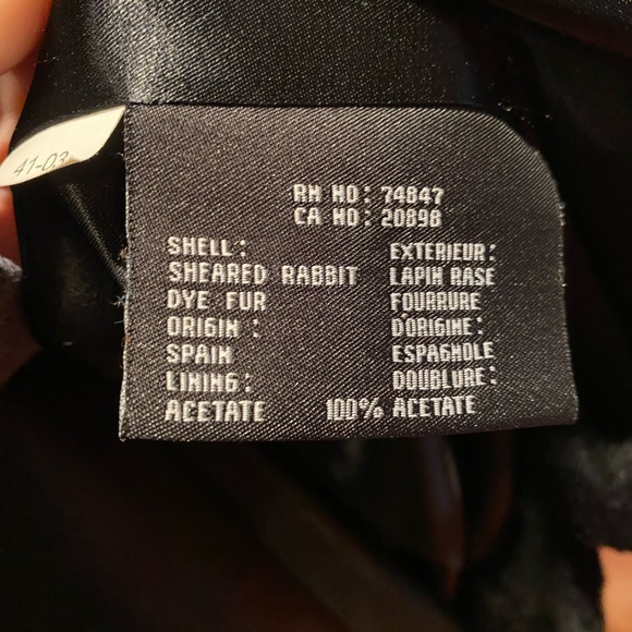 Andrew Marc 💯Rabbit Fur Jacket - Picture 5 of 7